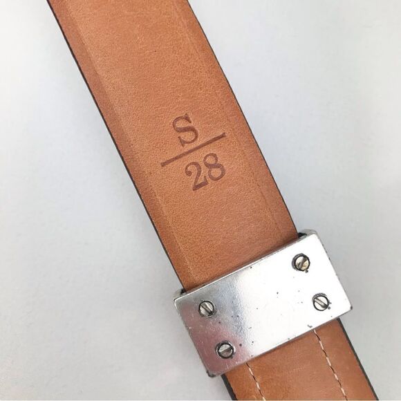 Brighton Brown Leather Weave and Reptile Pattern Belt - Picture 12 of 13